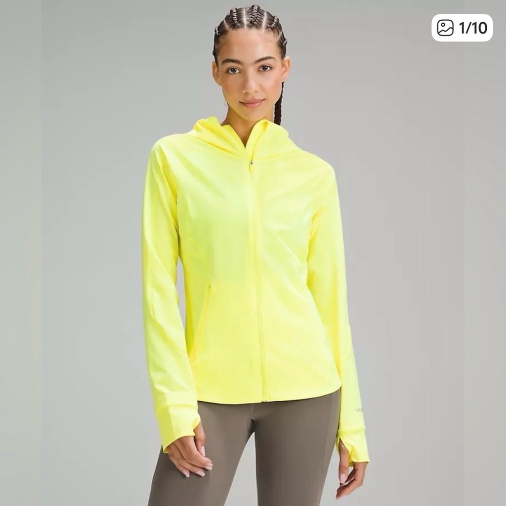 Lululemon Athletica Mist Over Windbreaker Neon Yellow